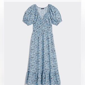 NWT Vineyard Vines Marina Poplin Floral Puff Sleeve Cottagecore Dress